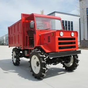 4WD Pertanian Sawah Gabah Transporter Traktor