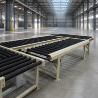 Système de convoyage à rouleaux modulaire automatique QIANRUN GTL01 Série 380V, capacité de 10-500 kg/m, pour palettes, assemblage motorisé