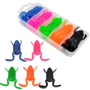 WEI morbido <span class=keywords><strong>rana</strong></span> che calcia le gambe <span class=keywords><strong>rana</strong></span> bionica esca morbida galleggiante acqua superficie attrezzatura esca esca esca Combo - Product Image 4