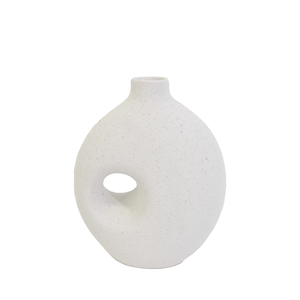 Jarrón blanco de porcelana artística abstracta, jarrón de moda, jarrones modernos para regalo, decoración interior - Product Image 2