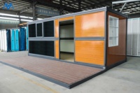 Maison préfabriquée pliable prête à l'emploi, mini-maison en conteneur, prix bas, maison mobile pliable empilable