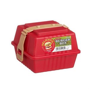 Portable Sandwich Container with Handle Buckle BPA-Free Hamburger Storage Box Leakproof On-the-Go <b>Lunch</b> Box - Product Image 1