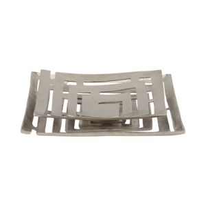 Set di vassoi decorativi in metallo dal design moderno con ritagli decorativi per centrotavola da caffè e decorazioni per la casa - Product Image 3