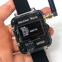 Montre de sécurité IoT DSTIKE Deauther Watch V3S pour tests IoT, création de contenus pour hackers, montre DIY pour passagers