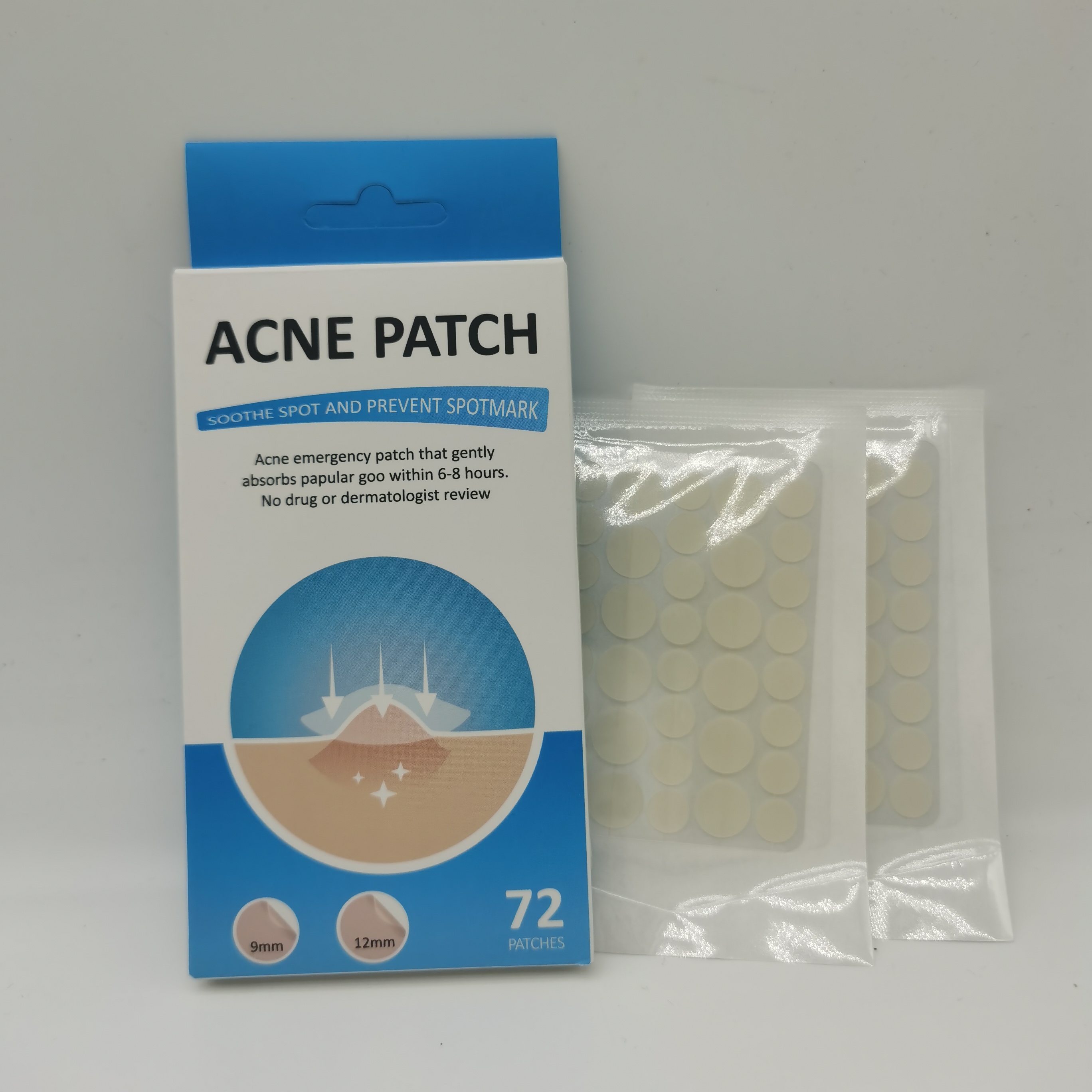 Organic Green Tea 72 Patches Gel Acne Sheet Mask Nose Use Pore Cleaner Gel Sheet for Nose