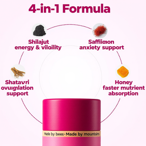 Honeysticks Shilajit pour femme Shatavari & Safran pour <span class=keywords><strong>Hormona</strong></span> Balance & Energy - Product Image 2