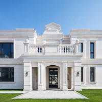 Revêtement mural extérieur personnalisé au design moderne en pierre calcaire jaune – Prix de la pierre calcaire pour la décoration de villas