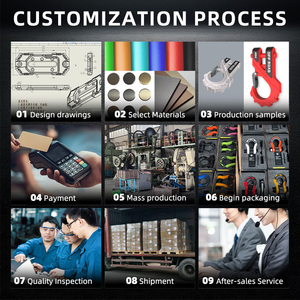 3 "kéo dây đeo 20t đua túi với off-road snatch dây đeo cho 4x4 màu cam 15,000 LB JDM nhiệm vụ nặng nề tùy chỉnh BRZ Xe Tải xe kéo dây đeo - Product Image 5