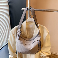 Sac à bandoulière pour femme, style japonais, simple, grande capacité, sac bandoulière pour étudiante, petit sac à bandoulière polyvalent, sac boulette