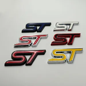 Emblema <span class=keywords><strong>3D</strong></span> in Metallo ST, Badge per Griglia Anteriore Auto, Adesivo per Bagagliaio Posteriore per <span class=keywords><strong>Ford</strong></span> - Product Image 6