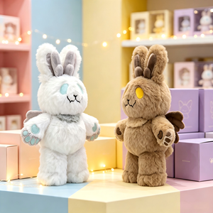 Peluche Personalizzato Jackalope Criptide, Simpatico Pupazzo di Creatura Mitica, Morbido Giocattolo da Collezione, Regalo per i Fan - Product Image 4
