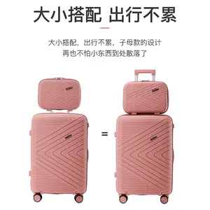 Factory Directly Wholesale PP Luggage Set 20 Inch Luggage Trolley Bag 4 Pieces PP Luggage Sets Travel With 360 Degree Wheels