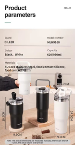 Stainless Steel Travel Tumbler Double Wall Insulated Water Bottle 620ml 950ml Vacuum <strong>Flask</strong> Thermal Cup <strong>for</strong> <strong>Hot</strong> Cold <strong>Drinks</strong> - Product Image 6