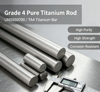 Barre en titane pur ASTM Grade 4 UNS R50700 TA4 XINJINLAI 3mm-350mm, pelée, trempée, haute résistance, résistante à la corrosion, usage industriel