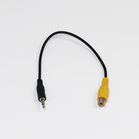 Câble vidéo AVIN 3,5 mm, prise jack mâle vers adaptateur RCA AV femelle, câble pour caméra de voiture, moniteur, DVD, GPS, convertisseur, cordon 3,5 mm
