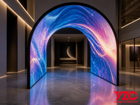 Module LED flexible d'extérieur P3.3 P4.0, haute fréquence de rafraîchissement 3840Hz, panneau d'affichage incurvé souple, luminosité 4500 nits, étanche IP54