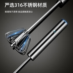 เครื่องตีไข่สแตนเลส 316 แบบใช้มือถือสำหรับทำเบเกอรี่ เครื่องมือทำขนมในครัว แหล่งกำเนิดเวินโจว - Product Image 1