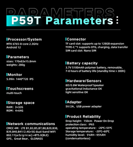 Cenava cầm tay PDA dữ liệu di động thiết bị đầu cuối Android 12 máy quét mã vạch IP65 công nghiệp gồ ghề PDA - Product Image 4