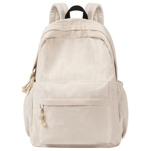 Sac à dos en velours côtelé de qualité supérieure avec fermetures éclair bidirectionnelles SBS, design spacieux multi-compartiments, bretelles ergonomiques rembourrées - Product Image 1