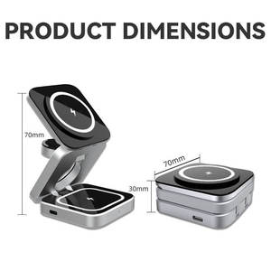High Quality Foldable Wireless <b>Charger</b> for Samsung 15W Fast Charging Pad Slim 3 in 1 Wireless <b>Charger</b> Station Portable Travel - Product Image 2