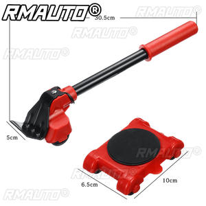 Herramienta de Transporte de Muebles de Alta Resistencia, Juego de 4 Rodillos y 1 Barra con Ruedas para Levantar y Mover Muebles - Product Image 6