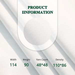 Hot bán 45 \ "90gsm bền vững Polyester thobe quần áo tùy chỉnh màu sắc chống nhăn vải thoáng khí nhuộm mô hình miễn phí - Product Image 2