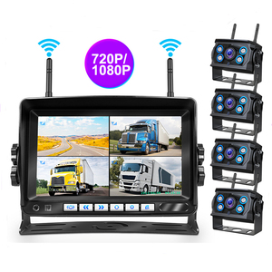 เครื่องบันทึก DVR ความละเอียดสูง 720P 1080P ระบบกล้องมองหลังไร้สายขนาด 7 นิ้ว สำหรับรถบรรทุก 4 ช่อง พร้อมกล้อง IR ไร้สาย 4 ตัว รุ่น Wireless-7''-X36 4ch - Product Image 1