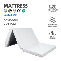 Matelas pliable pour parc de jeu bébé avec housse douce, lavable et confortable, matelas imperméable pour parc de jeu, matelas portable