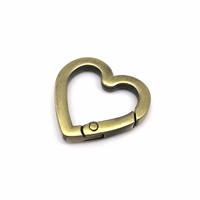 Forme de coeur O Ring sac en cuir sac à main ceinture sangle boucle mousqueton connecter clé chien chaîne fermoir crochet