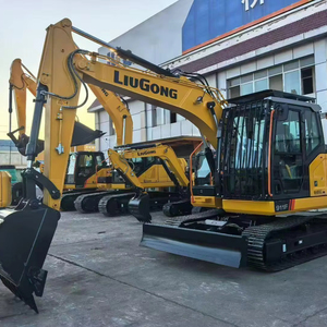 Excavadora pequeña hidráulica Liugong 911F de 10/11 toneladas con martillo - Product Image 1