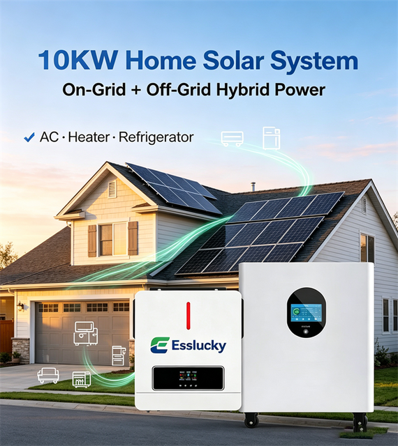 Solar Off-Grid System Complete Kit With 5kw 10kw 15kw 20kw Inverter MPPT Controller Lithium Ion Battery LiFePO4 Battery