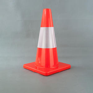 Topsafe 450mm yansıtıcı yol güvenliği PVC yansıtıcı 18 inç trafik konisi - Product Image 2