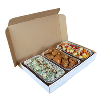 Boîte à emporter personnalisée pour gâteaux, biscuits, desserts, sushis, traiteur, fêtes - Boîte en papier recyclable et écologique avec option de gaufrage