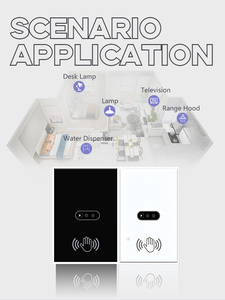 Wholesale Smart Glass Screen Panel <strong>Wall</strong> <strong>Light</strong> <strong>Switch</strong> Infrared Sensor PC Material 10A 90-250V/240V EU/UK/US Wires Wifi - Product Image 3