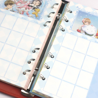 Vente en gros de carnets Kawaii à spirale A5/A6 avec logo personnalisé classeur en cuir PU rose à 6 anneaux calendrier Agenda Journal à feuilles mobiles
