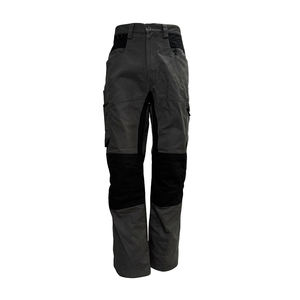 بنطلون عمل كارجو قطني متين، مسامي، متعدد الجيوب، بخصر قابل للتعديل، بخياطة ثلاثية، مع رقعات متينة على الركبة، زي موحد - Product Image 5