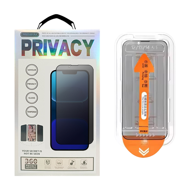 Full Cover Black Border Privacy Tempered Glass for All iphone Models Privacy Screen Protector