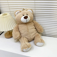 Sac à dos en peluche brodé super doux grande capacité, design polyvalent japonais et coréen, nouveau modèle mignon Panda Niche Lapin