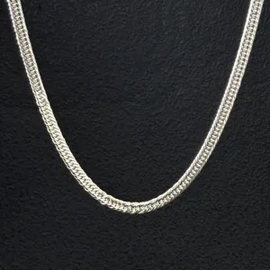 Cadena de Plata de Ley 925 para Hombre, Venta al por Mayor de Fábrica, Cadena Cubana de 5/7mm, Chapada en Oro de 18k, Joyería Fina para Regalo de Fiesta - Product Image 2