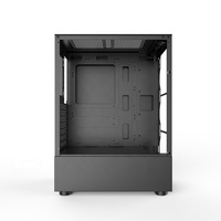 Caja de PC para Juegos MicroATX de Torre Media de Alto Rendimiento, Fabricada en Acero, con Ventana Lateral