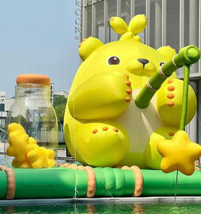 Juguete de peluche suave de <span class=keywords><strong>Bob</strong></span> <span class=keywords><strong>esponja</strong></span>, dibujos animados publicitarios inflables grandes para eventos de cumpleaños para niños, decoración al aire libre - Product Image 1