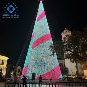ANPU LIGHTING 50M Arbre de Noël Géant RGB Animation LED Pixel Lumineux Extérieur Étanche <span class=keywords><strong>D</strong></span>écoration Paysagère Monument Urbain Haute Qualité - Product Image 3