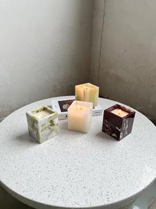 Portavelas de Mármol Natural de Lujo - Decoración Hecha a Mano con Calacatta Viola y Ónix Verde, Ecológico y Listo para Enviar - Product Image 2