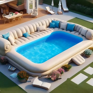 Maßgefertigter Kommerzieller Aufblasbarer Schwimmpool für Draußen PVC-Wasserbecken OEM ODM Tragbarer <span class=keywords><strong>Sommer</strong></span>-Gartenpool - Product Image 5