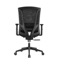 Chaise de bureau ergonomique moderne en tissu à dossier haut pivotant pour ordinateur, en promotion