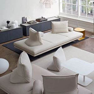 Divano componibile allungabile componibile in velluto bianco cremoso ricurvo di lusso elegante e contemporaneo con gambe in acciaio inossidabile per <span class=keywords><strong>soggiorno</strong></span> - Product Image 2
