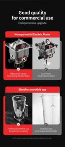 Centrifugeuse Commerciale Robuste de 3 Litres Robot Culinaire 6 Vitesses Blender Silver Summit 3 Vitesses pour Soupe et Jus Prise de Courant 1 Vitesse - Product Image 5