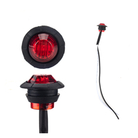 10 PCS Feux de position latéraux LED ambre 12V encastrés pour camion, camping-car, remorque, fourgonnette, bus, bateau