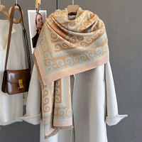 2025 nouveau Style coréen luxe châle haut de gamme conception à carreaux double usage multifonctionnel loisirs écharpe pour l'hiver