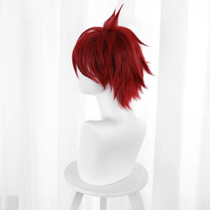 Perruque de cosplay synthétique rouge courte de 30 cm de Ainizi, personnage de Reki, de <span class=keywords><strong>SK8</strong></span> the <span class=keywords><strong>Infinity</strong></span> - Product Image 5